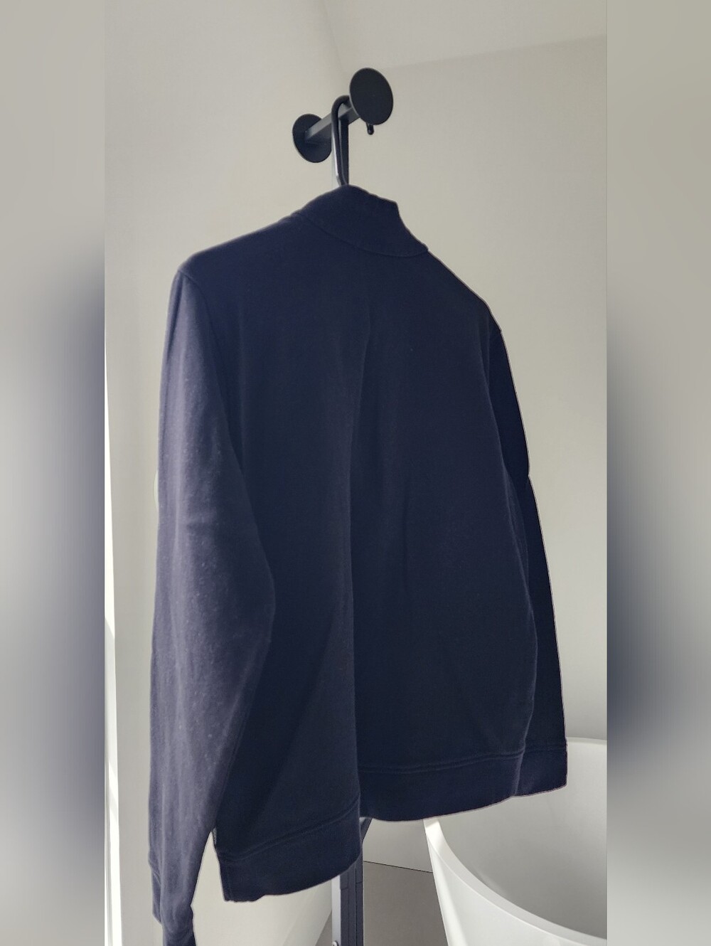 Hugo Boss Black Quarter-Zip Mock Collar Men's Sweater Size M - Picture 8 of 12